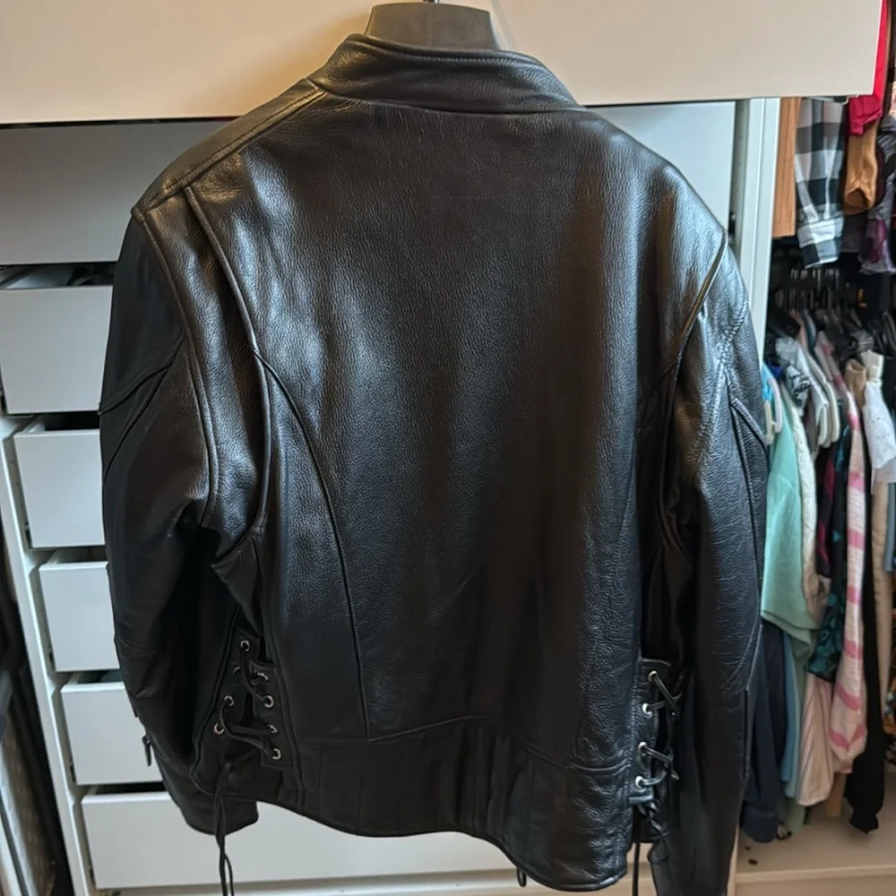 Men’s Leather Riding Jacket - Picture 3 of 4